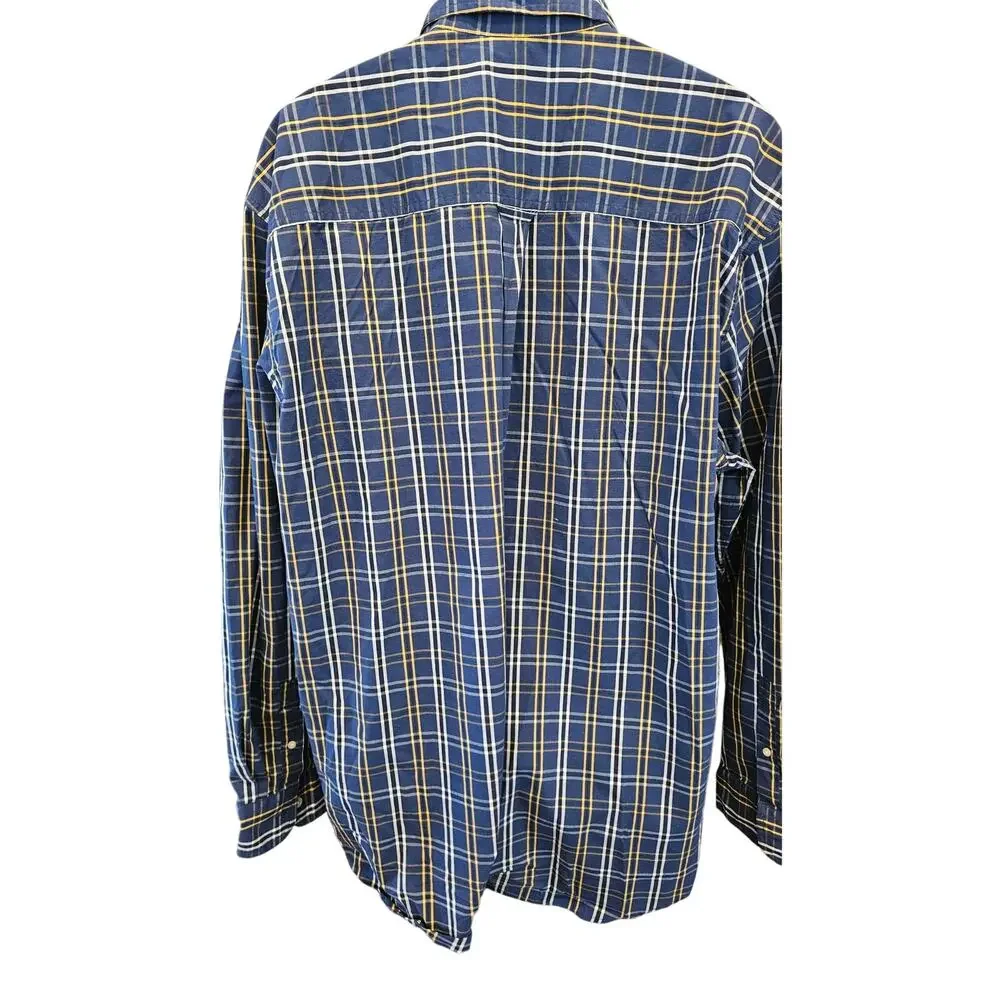 NWT 2XLT 2XL TALL Chaps Easy Care no iron long sleeve plaid button up casual - Picture 2 of 7